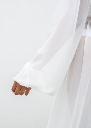 
                
                    Load image into Gallery viewer, Sheer White Robe
                
            